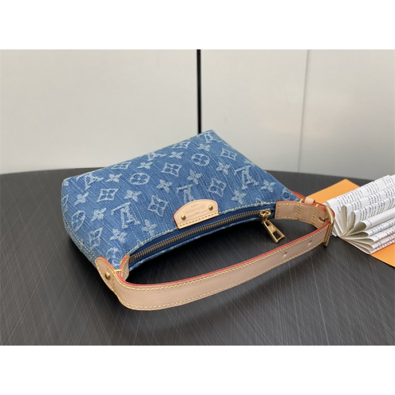 Louis Vuitton Hills Pochette Monogram Denim Handbag M82949