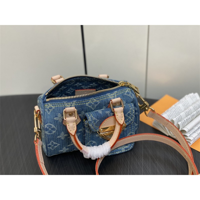 Louis Vuitton Nano Speedy Monogram Denim handbag M82950