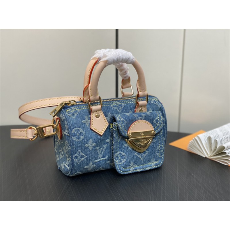 Louis Vuitton Nano Speedy Monogram Denim handbag M82950