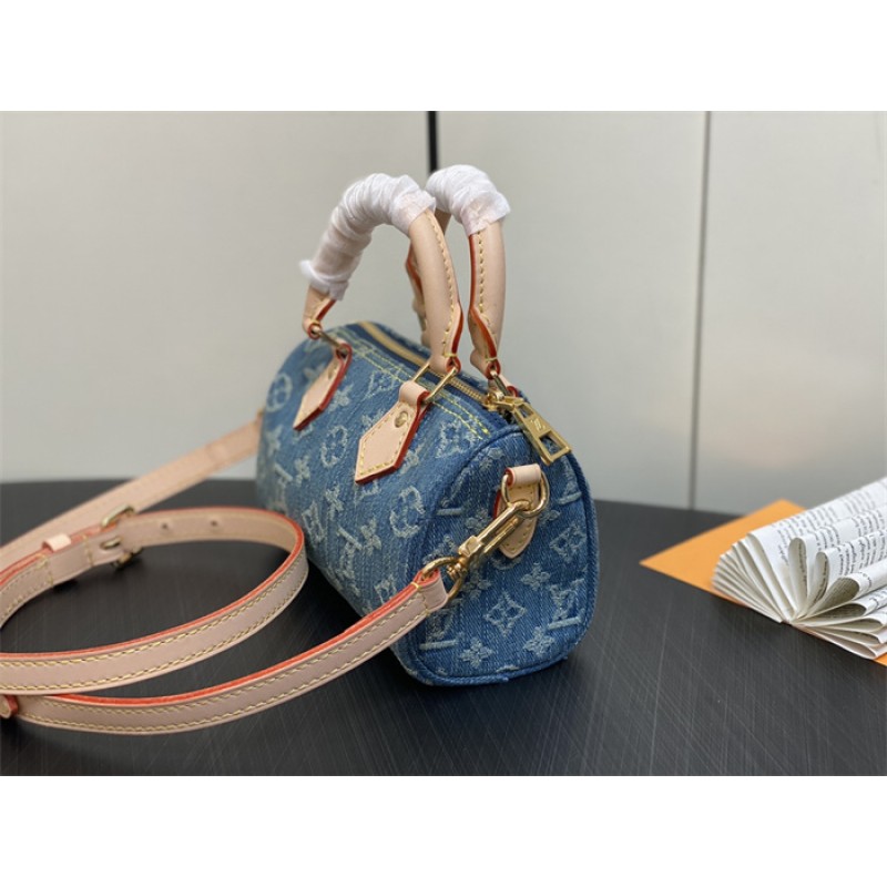 Louis Vuitton Nano Speedy Monogram Denim handbag M82950