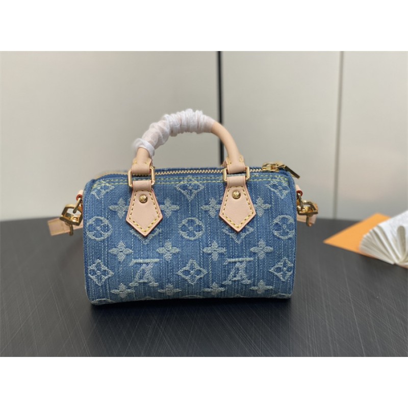 Louis Vuitton Nano Speedy Monogram Denim handbag M82950