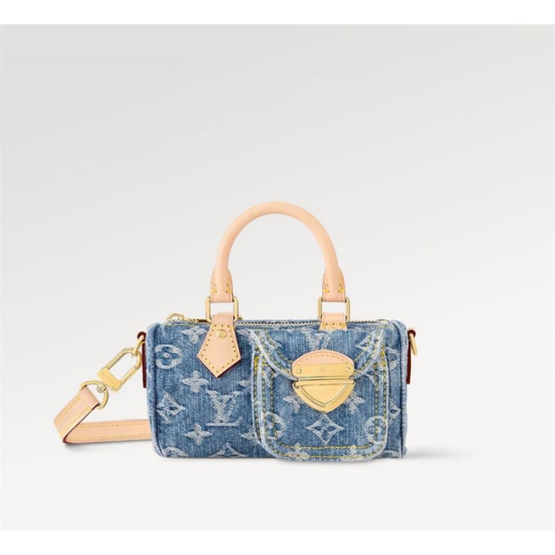 Louis Vuitton Nano Speedy Monogram Denim handbag M82950