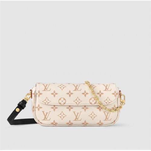 Louis Vuitton Monogram Dune canvas Lvy Wallet On Chain M83091