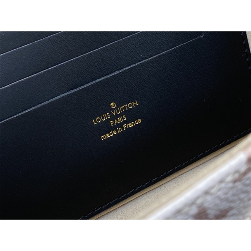 Louis Vuitton Monogram Dune canvas Lvy Wallet On Chain M83091