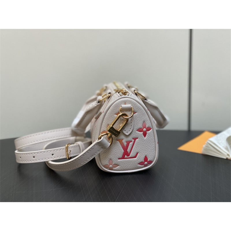 Louis Vuitton Monogram Empreinte leather  Nano Speedy Handbag M83452