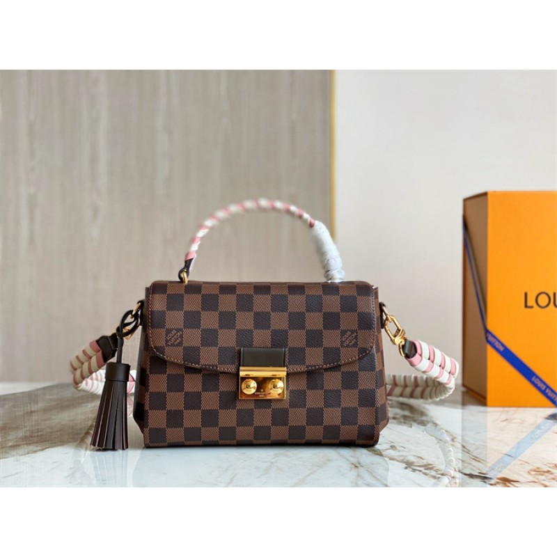 Louis Vuitton Braided Croisette Damier Ebene Handbag N40451