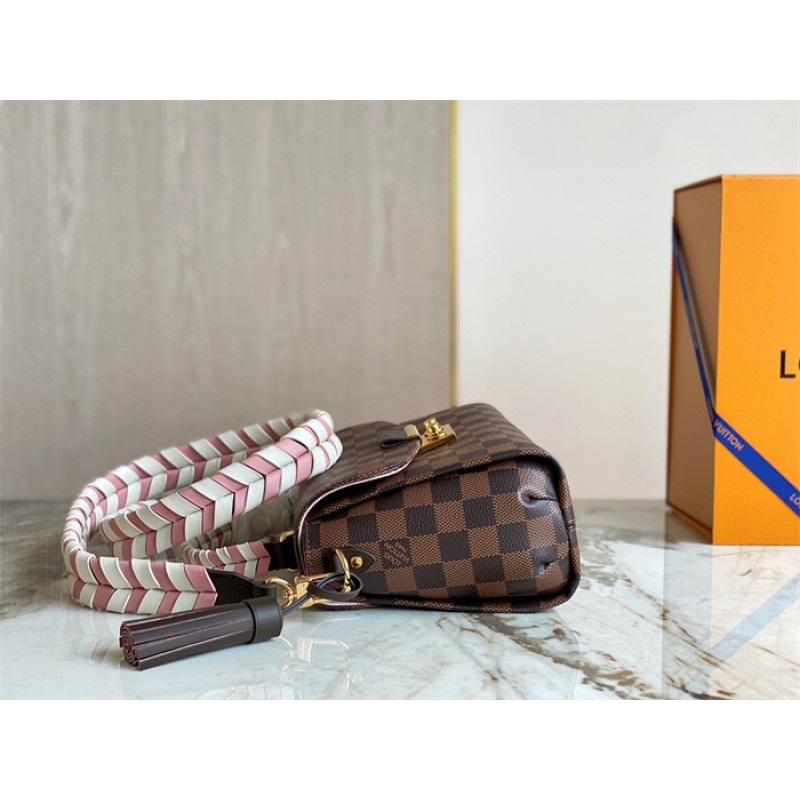 Louis Vuitton Braided Croisette Damier Ebene Handbag N40451