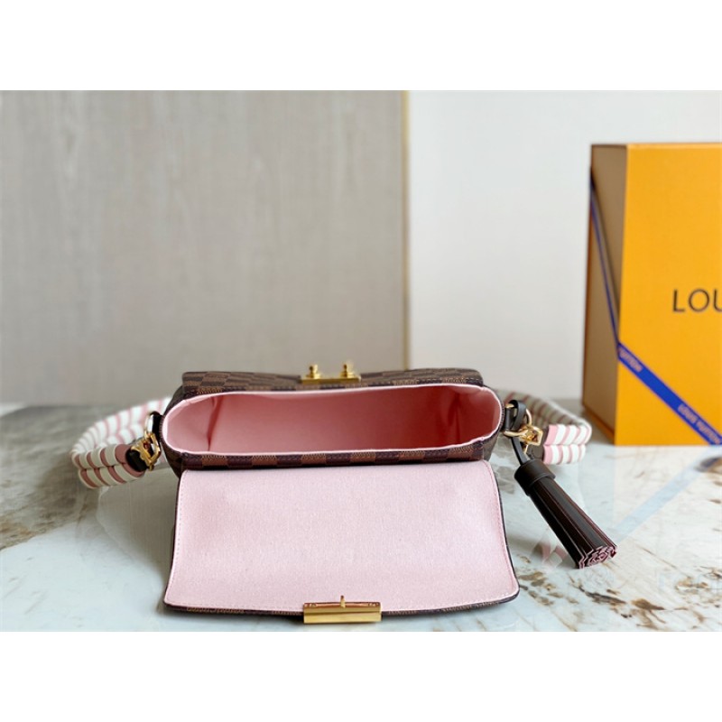 Louis Vuitton Braided Croisette Damier Ebene Handbag N40451