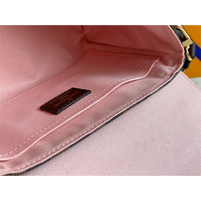 Louis Vuitton Braided Croisette Damier Ebene Handbag N40451