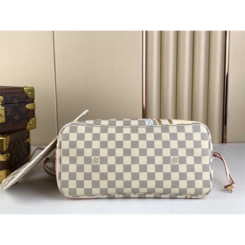 Louis Vuitton Neverfull MM Damier Azur Handbag N40471