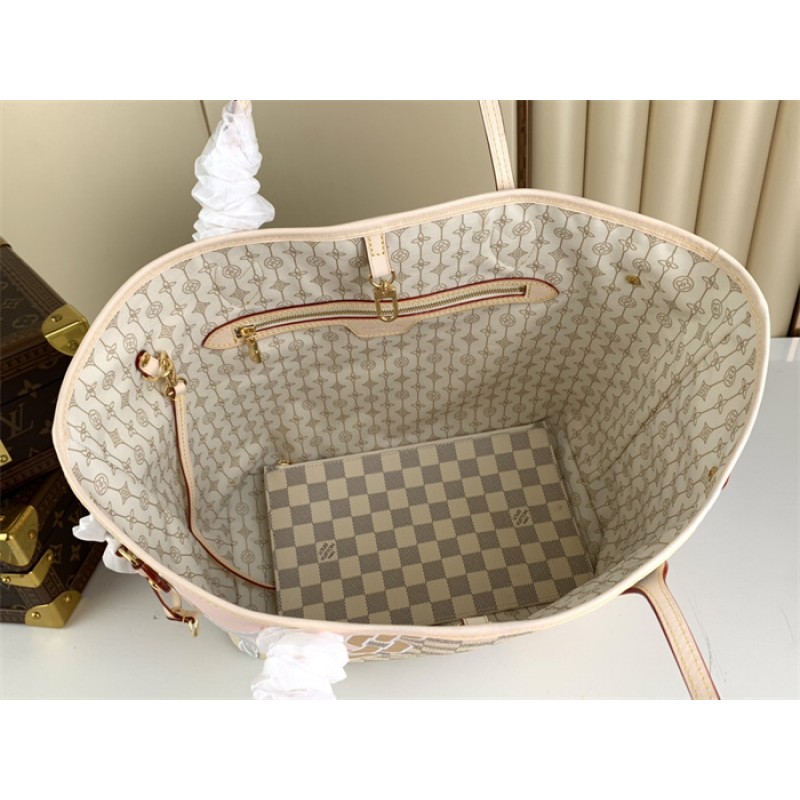 Louis Vuitton Neverfull MM Damier Azur Handbag N40471