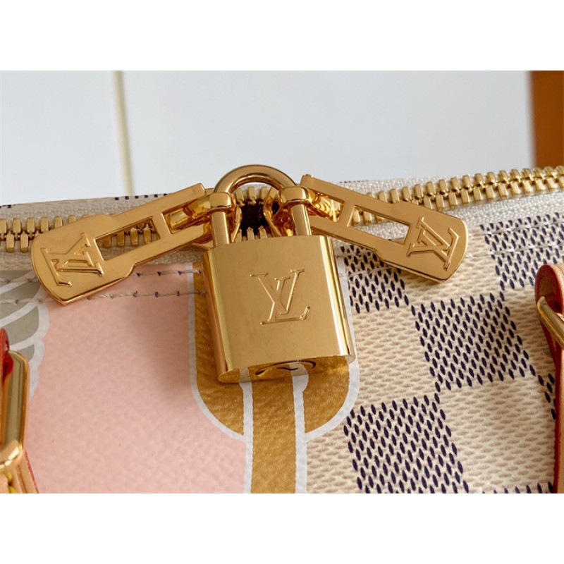 Louis Vuitton Speedy Bandoulière 25 Damier Azur Handbag N40473