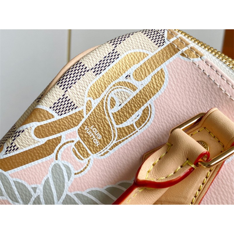 Louis Vuitton Speedy Bandoulière 25 Damier Azur Handbag N40473