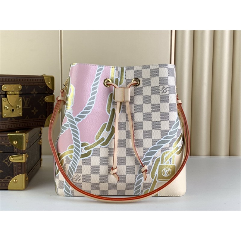 Louis Vuitton Néonoé MM Damier Azur Handbag N40474