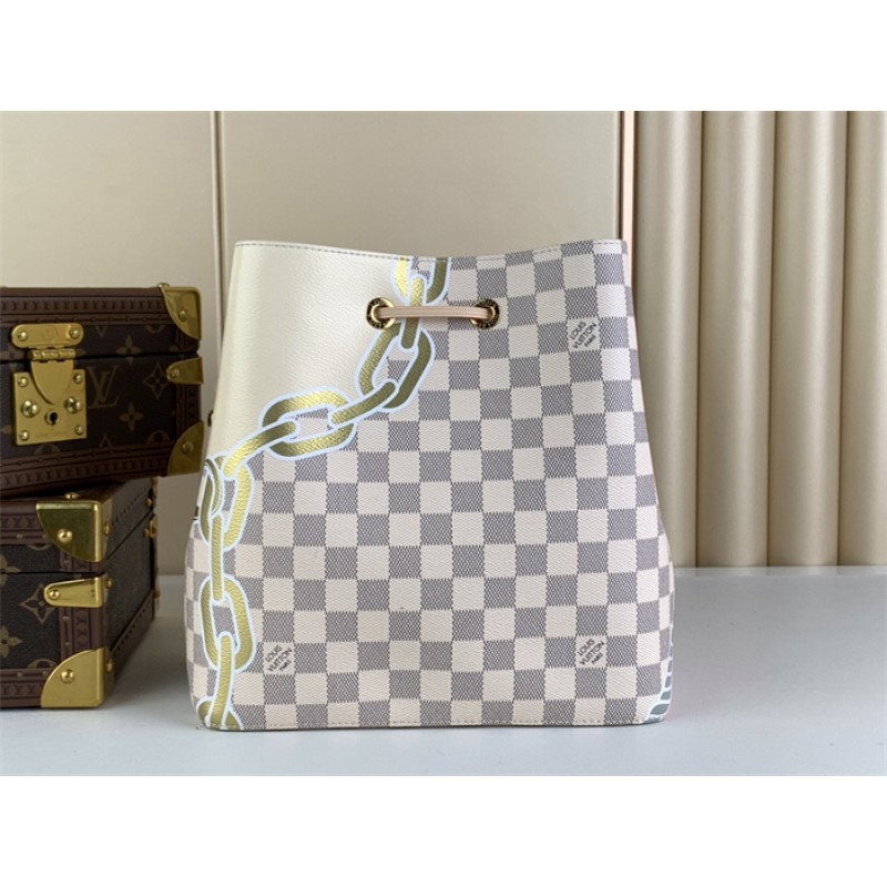 Louis Vuitton Néonoé MM Damier Azur Handbag N40474