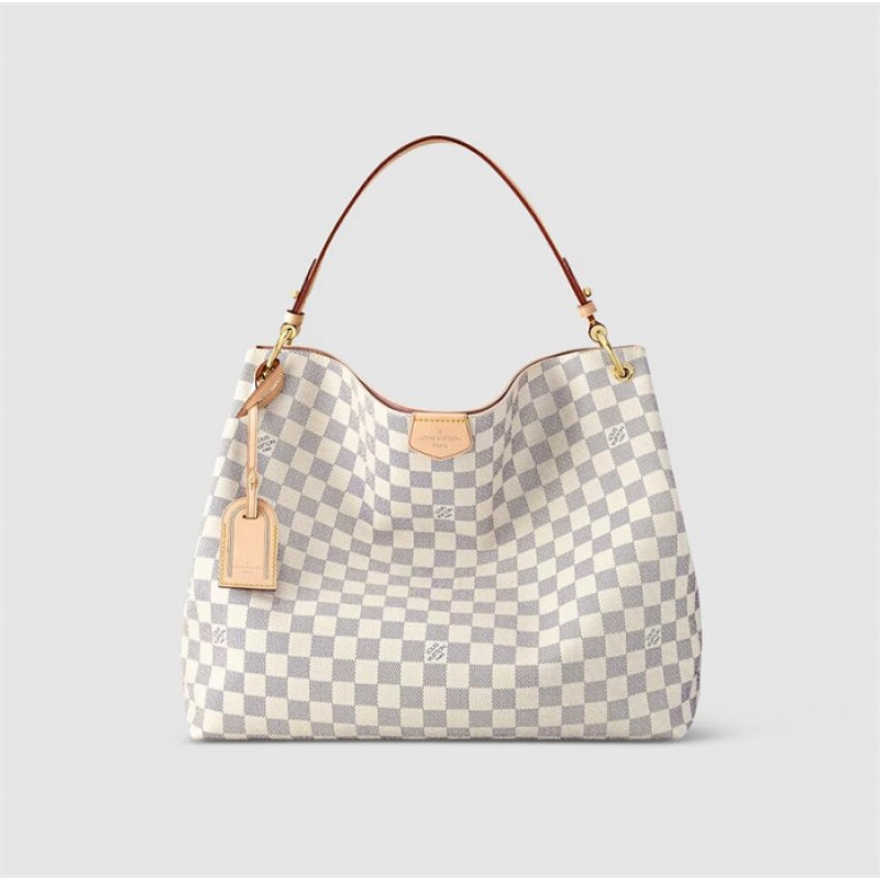 Louis Vuitton Graceful MM Hobo Damier Azur Handbag N42233
