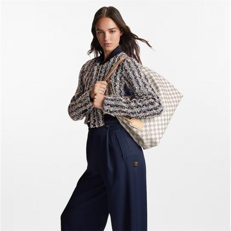 Louis Vuitton Graceful MM Hobo Damier Azur Handbag N42233