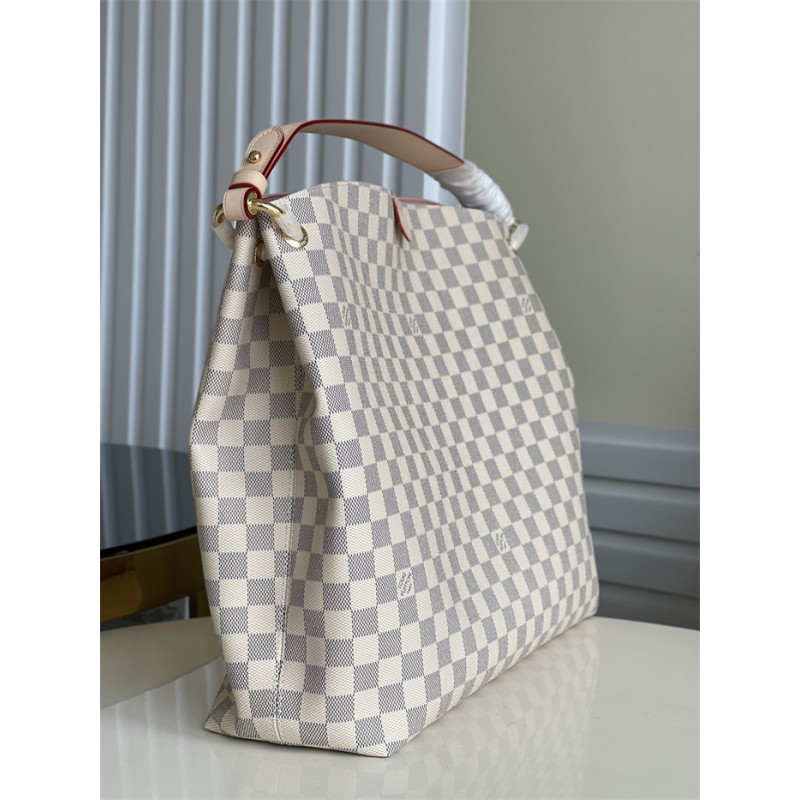 Louis Vuitton Graceful MM Hobo Damier Azur Handbag N42233