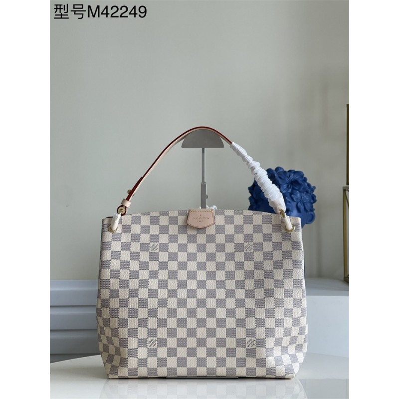Louis Vuitton Graceful PM Hobo Damier Azur Handbag N42249