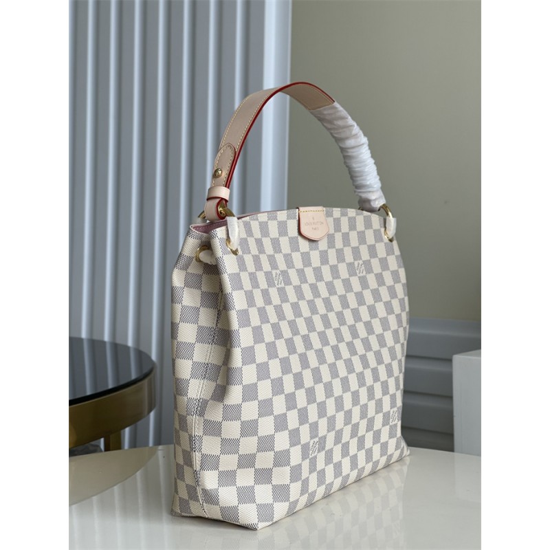 Louis Vuitton Graceful PM Hobo Damier Azur Handbag N42249