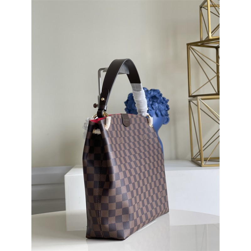 Louis Vuitton Graceful PM Hobo Damier Ebene Handbag N44044
