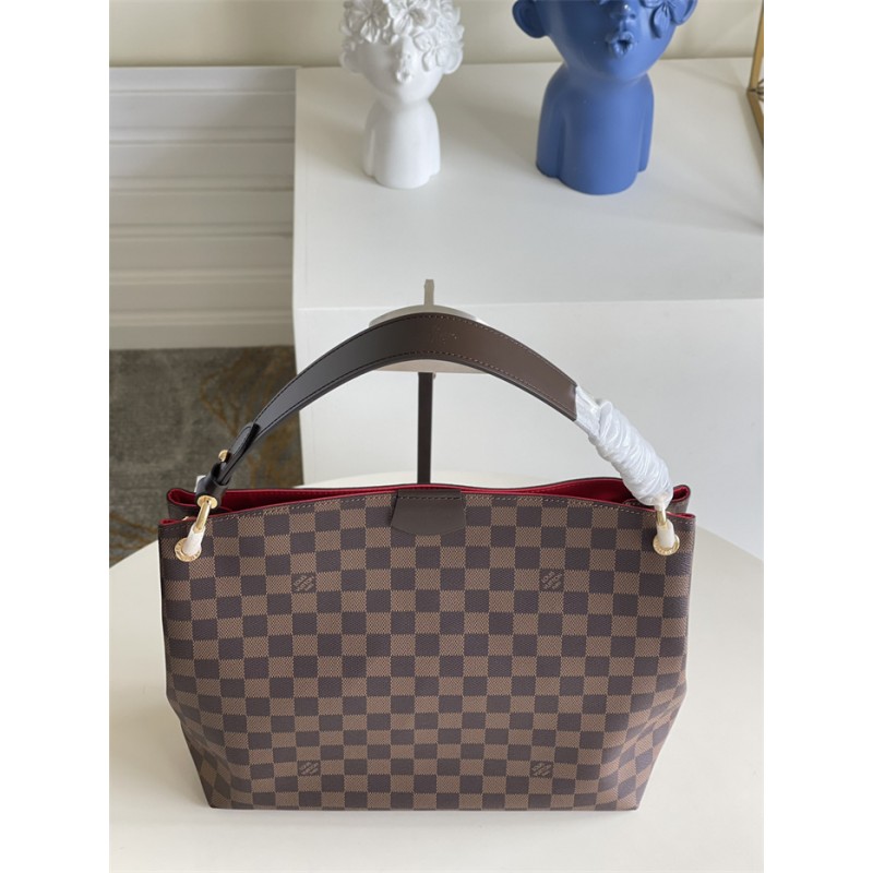 Louis Vuitton Graceful PM Hobo Damier Ebene Handbag N44044