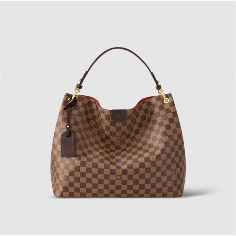 Louis Vuitton Graceful MM Hobo Damier Ebene Handbag N44045