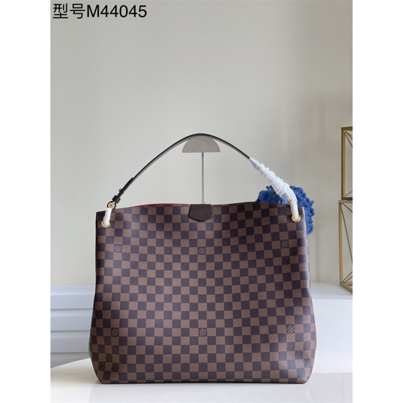 Louis Vuitton Graceful MM Hobo Damier Ebene Handbag N44045