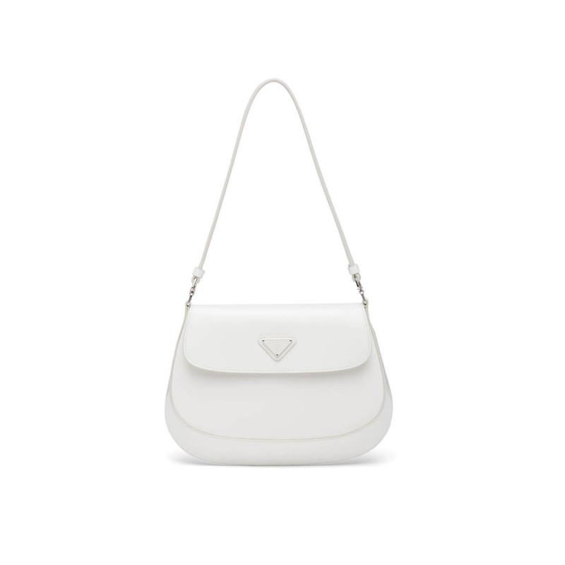 Prada Cleo Brushed Leather Shoulder Bag With Flap 1BD311