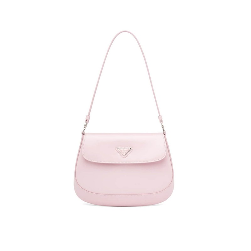 Prada Cleo Brushed Leather Shoulder Bag With Flap 1BD311