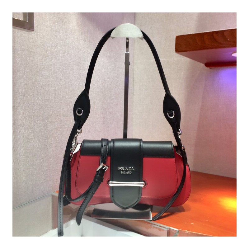Prada Sidonie Leather Shoulder Bag 1BD168