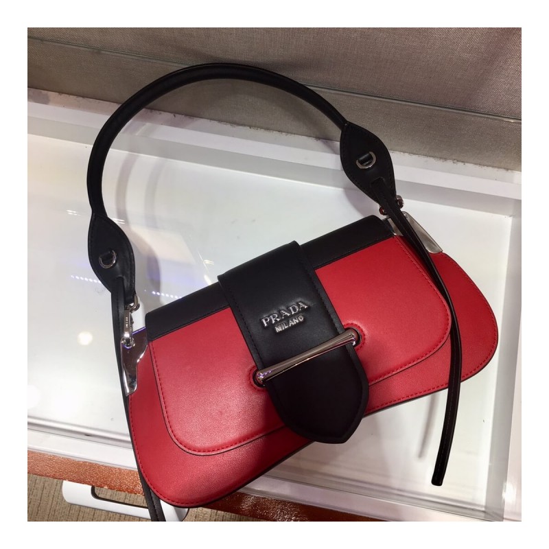 Prada Sidonie Leather Shoulder Bag 1BD168