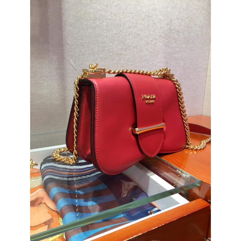 Prada Sidonie Leather Shoulder Bag 1BD184