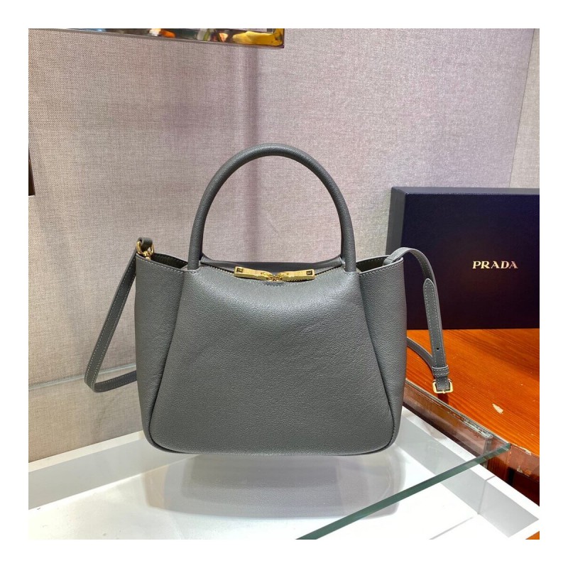 Prada Deerskin Leather Should Tote Bag 1BC145