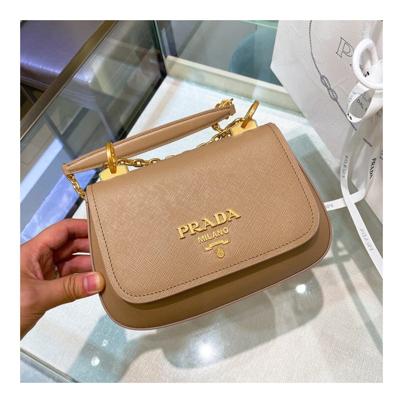 Prada Saffiano Leather Shoulder Bag 1BD275