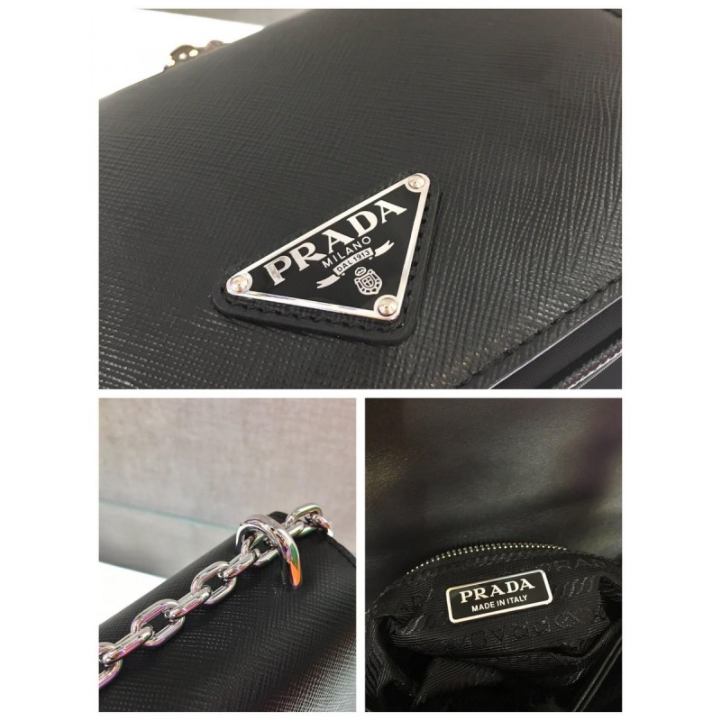 Prada Saffiano Leather Shoulder Bag 1BD032