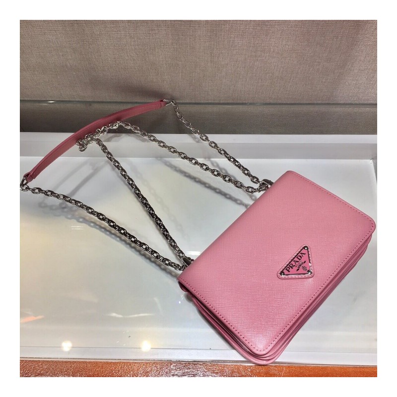 Prada Saffiano Leather Shoulder Bag 1BD032