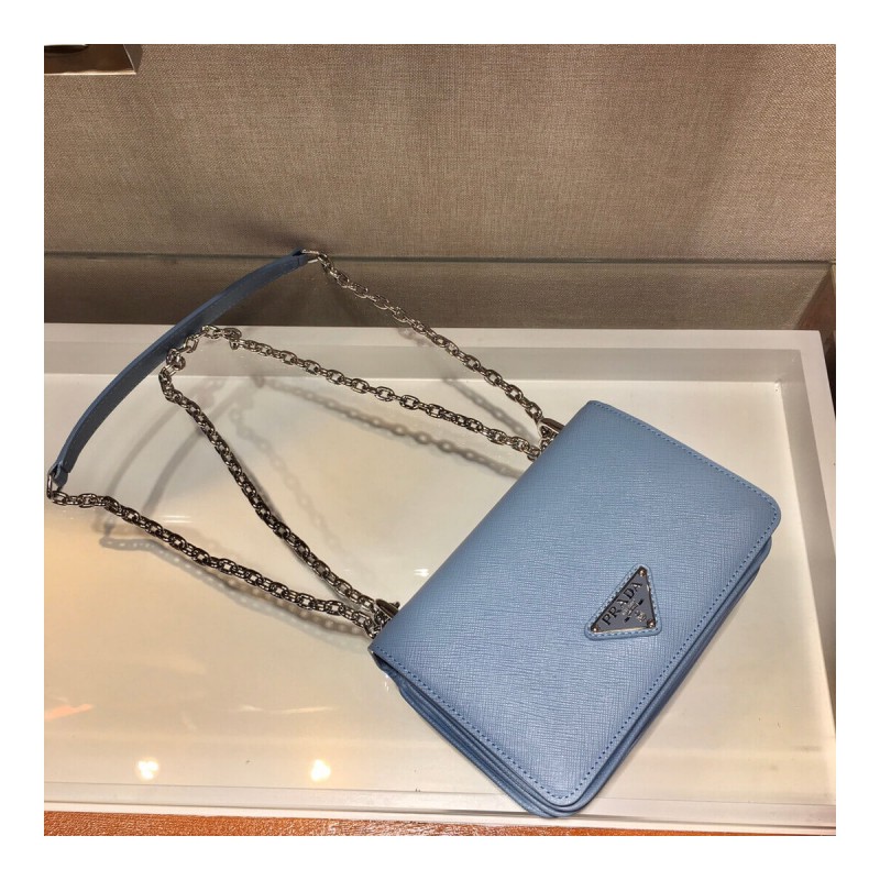 Prada Saffiano Leather Shoulder Bag 1BD032