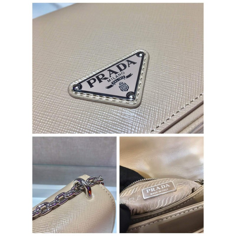 Prada Saffiano Leather Shoulder Bag 1BD032