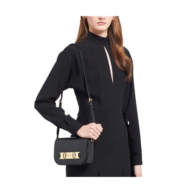 Prada Calf Leather Shoulder Bag 1BD244