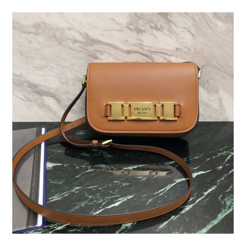 Prada Calf Leather Shoulder Bag 1BD244