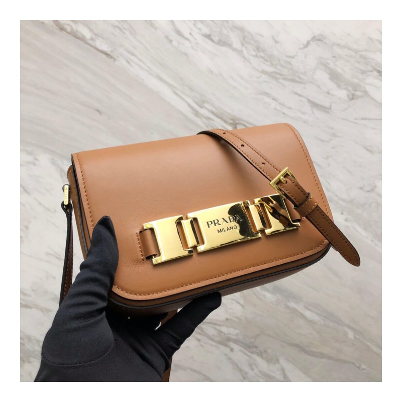 Prada Calf Leather Shoulder Bag 1BD244