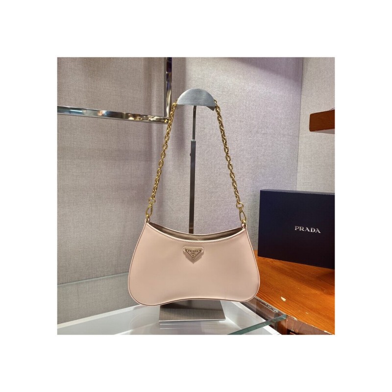 Prada Leather Chain Hobo Bag 1BC148