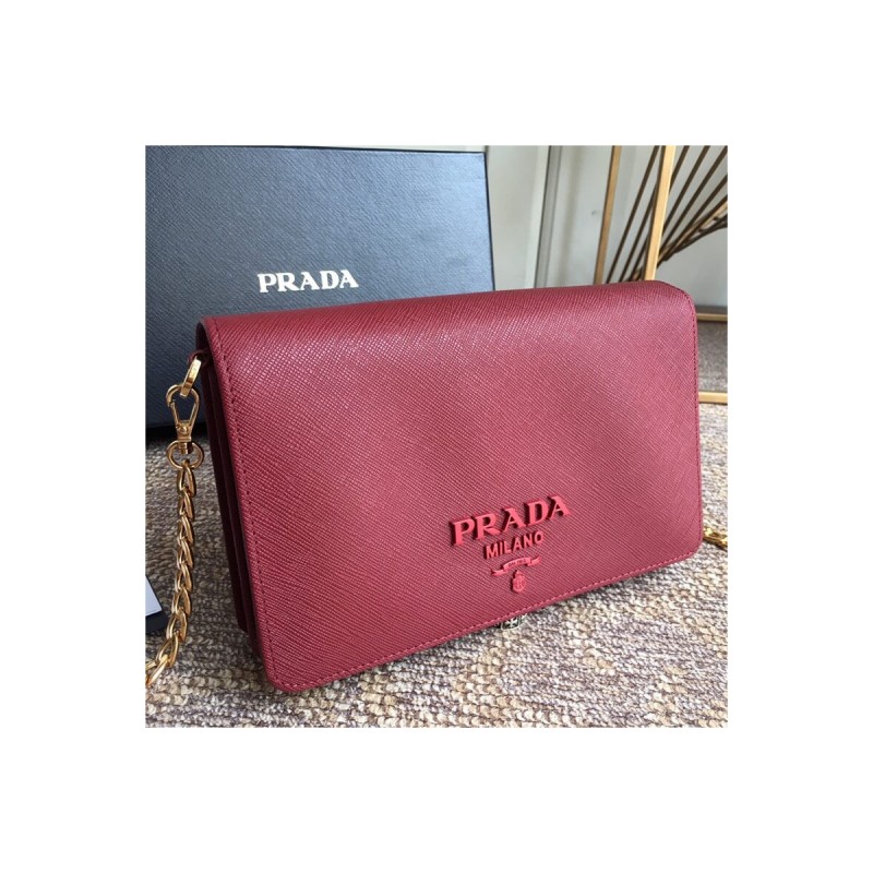 Prada Saffiano Leather Shoulder Bag 1BP012