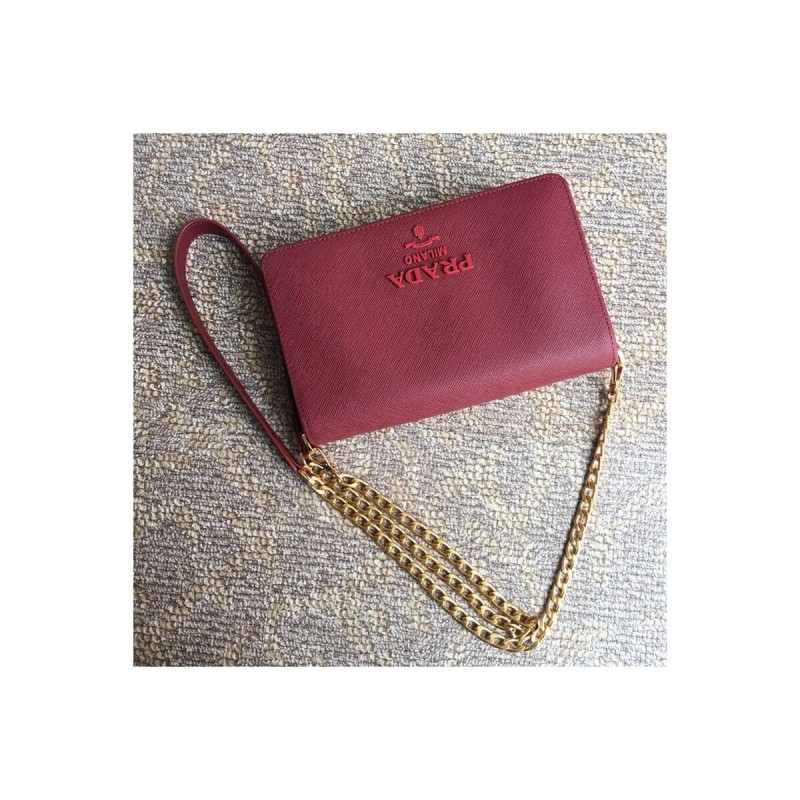 Prada Saffiano Leather Shoulder Bag 1BP012