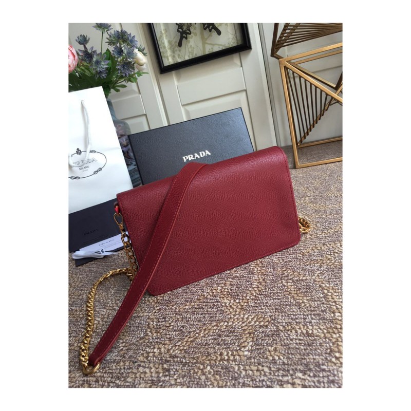 Prada Saffiano Leather Shoulder Bag 1BP012