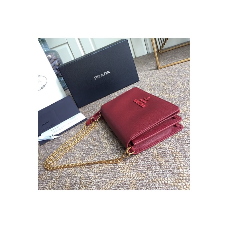 Prada Saffiano Leather Shoulder Bag 1BP012