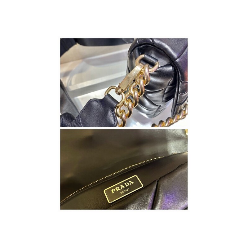 Prada System Lambskin Leather Patchwork Bag 1BD291