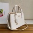 Medium Prada Galleria Saffiano leather bag 1BA863 White