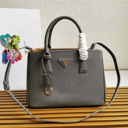Medium Prada Galleria Saffiano leather bag 1BA863 Grey